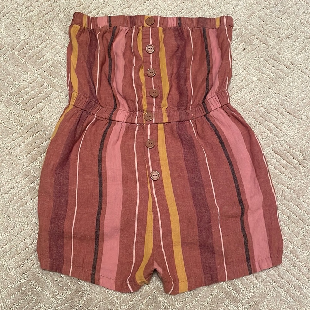 Urban Outfitters Pink Striped Romper